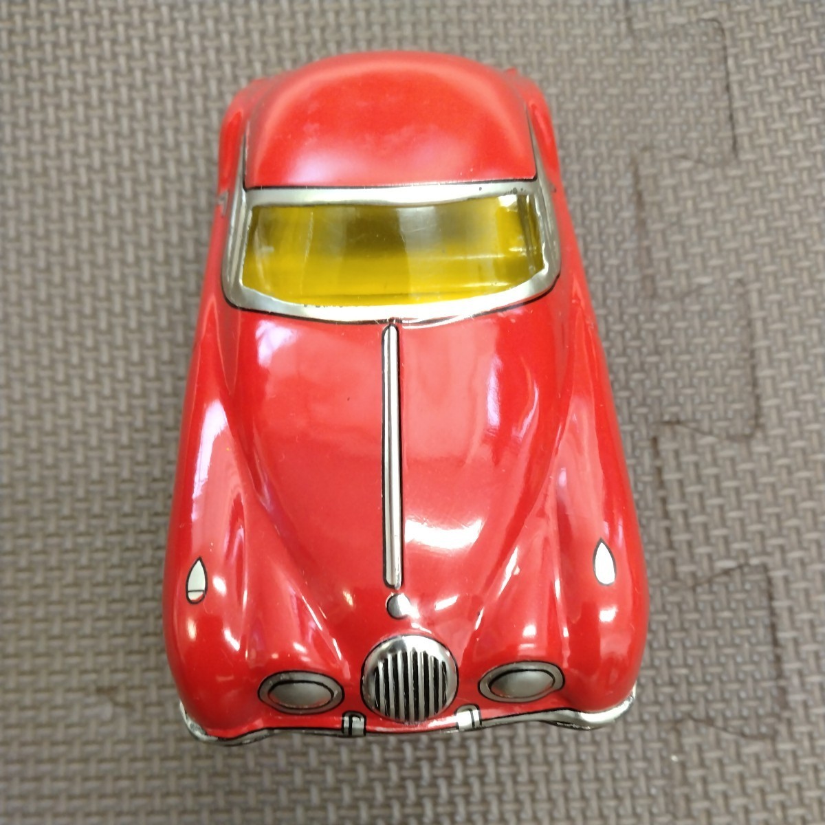 ジャガー　JAGUAR　XK120 フリクション　イチムラ　昭和　レア　レトロ　玩具　おもちゃ　ミニカー　車　ブリキ　約１４センチ　箱付き_画像4
