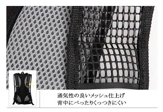 軽量クールコンパクト リュックサック メッシュ素材で蒸れにくい ブルー　 015upk_画像2