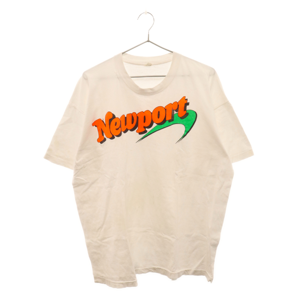 VINTAGE ヴィンテージ 80s NEWPORT LOGO TEE ニューポート ロゴ プリント 半袖Tシャツ ホワイト