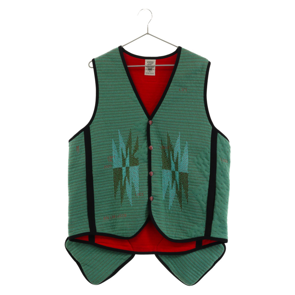 KAPITAL キャピタル 20AW×BYBORRE 3D Hyper Chimayo Vest バイボレ ハイパーチマヨベスト ニットベスト グリーン