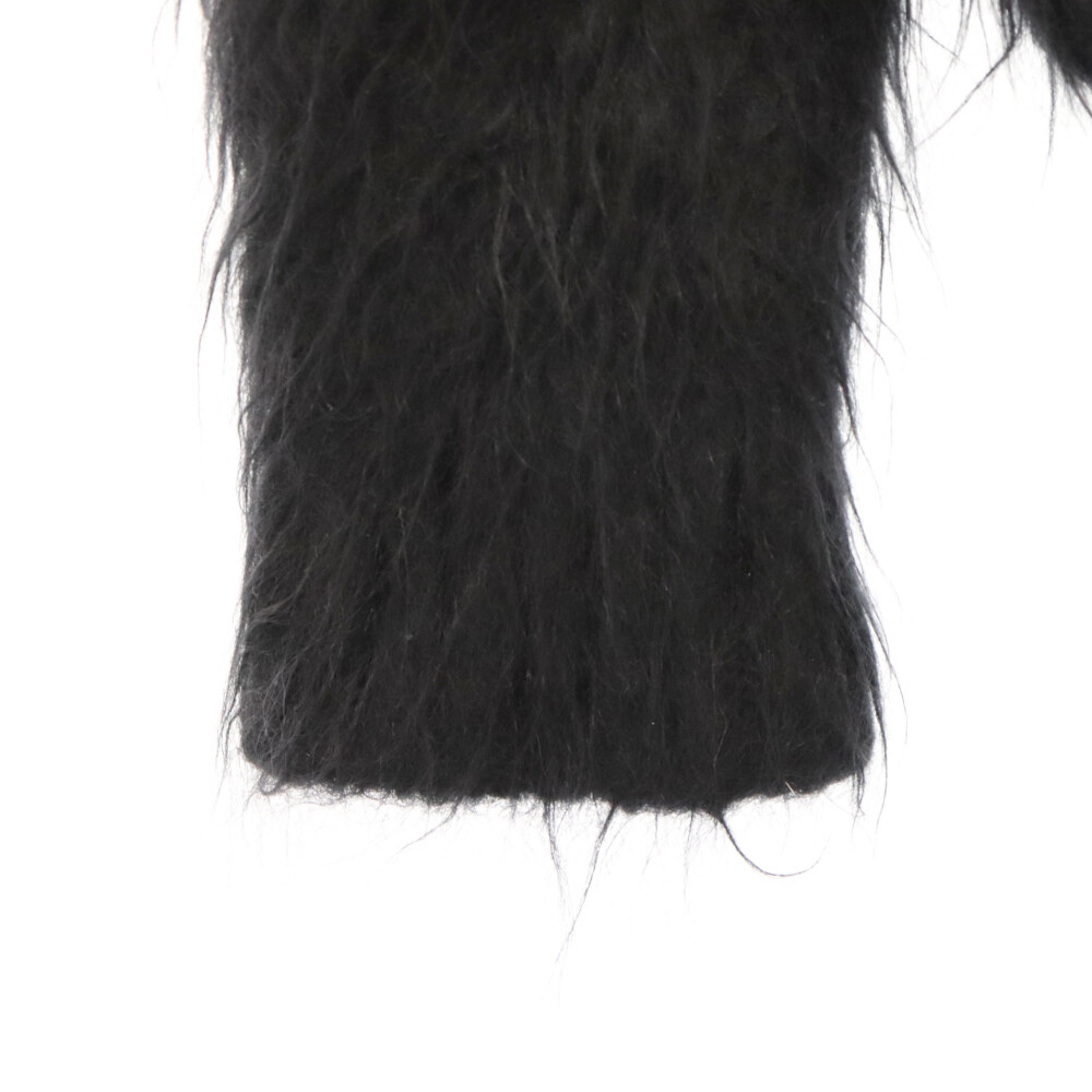 SAINT LAURENT PARIS солнечный rolan Париж 17AW OVERSIZE MOHAIR ROLL NECKmo волосы ta-toru шея вязаный свитер черный 