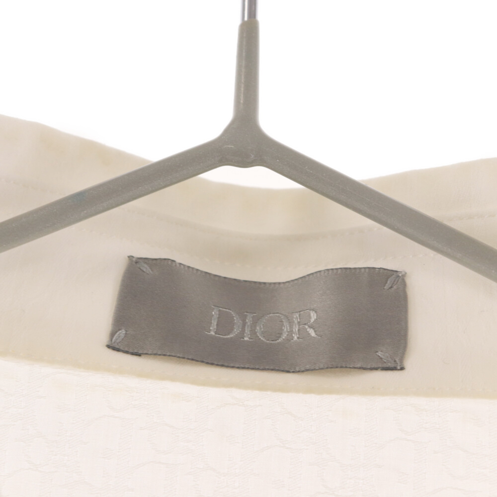 DIOR Dior Oblique Cotton Jacquard Shirtob leak total pattern long sleeve shirt 013C502A4743 white 