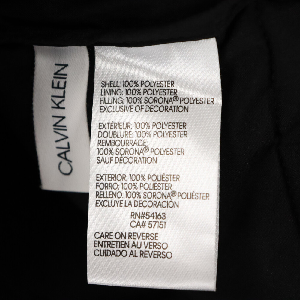 Calvin Klein Calvin Klein Raver Logo attaching Zip up putty do coat jacket CM051357 black 