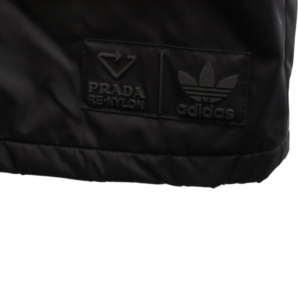 PRADA Prada ×adidas Re-Nylon 3 полоса нейлон пальто черный Adidas SGB937