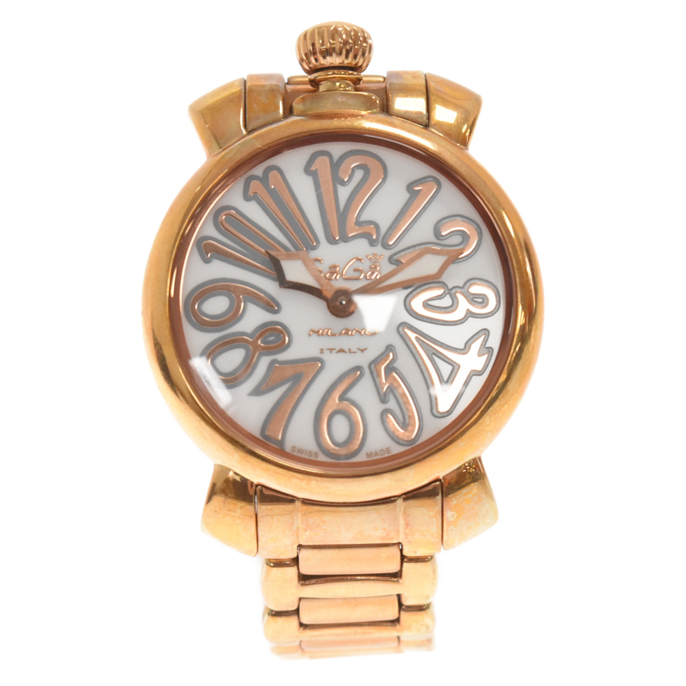 GaGa MILANO GaGa Milano MANUALEmana-re analogue quartz wristwatch Gold 6021
