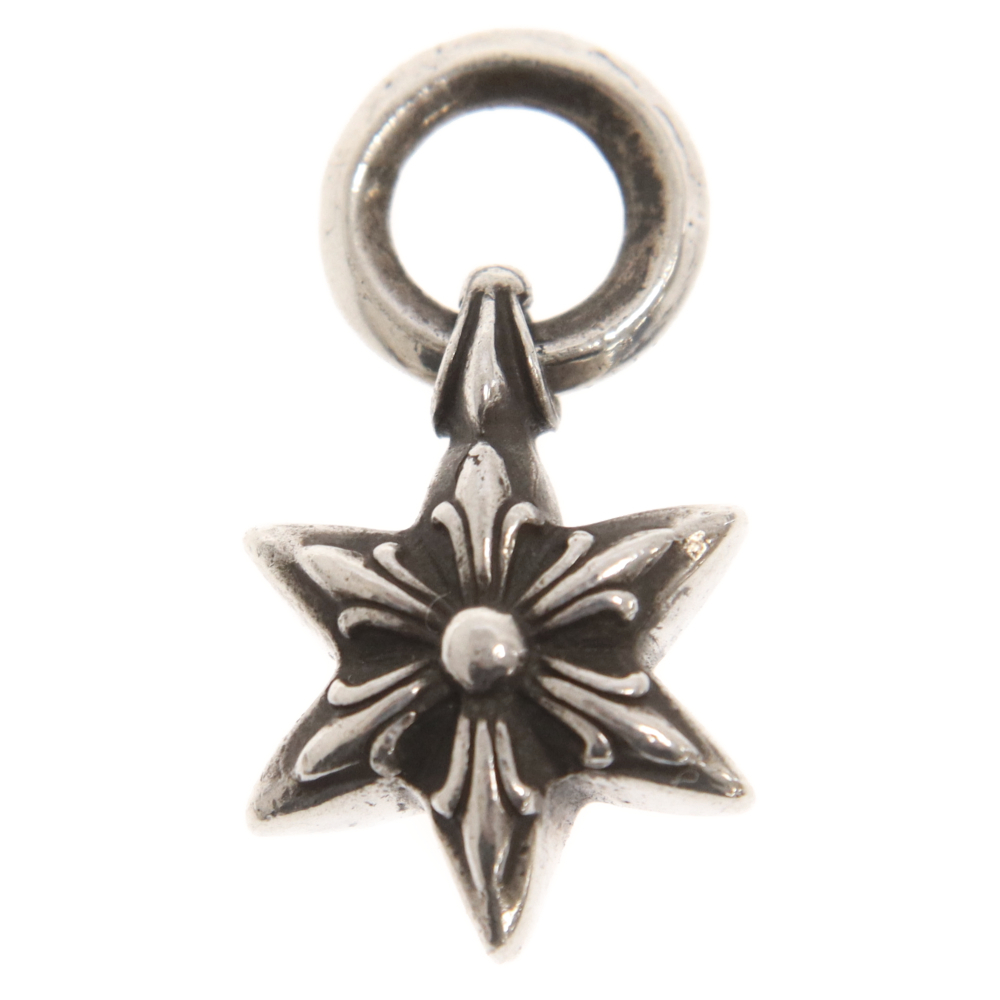 CHROME HEARTS クロムハーツ STAR CHARM/6ポイントスターチャーム シルバーネックレストップ