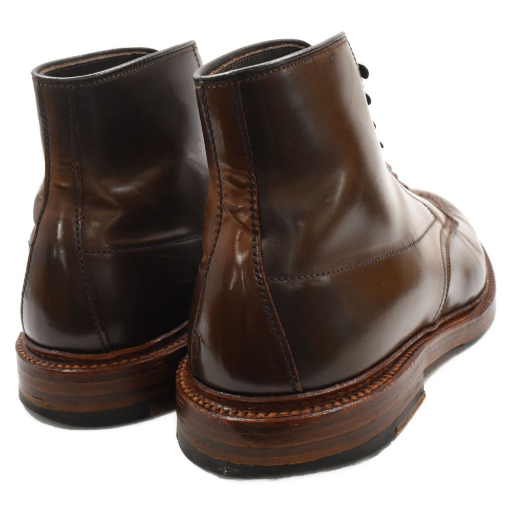 Alden オールデン 40564 Cigar Shell Cordovan Indy Boot シガー コードバン インディブーツ レザーレースアップシューズ ブラウン_画像4