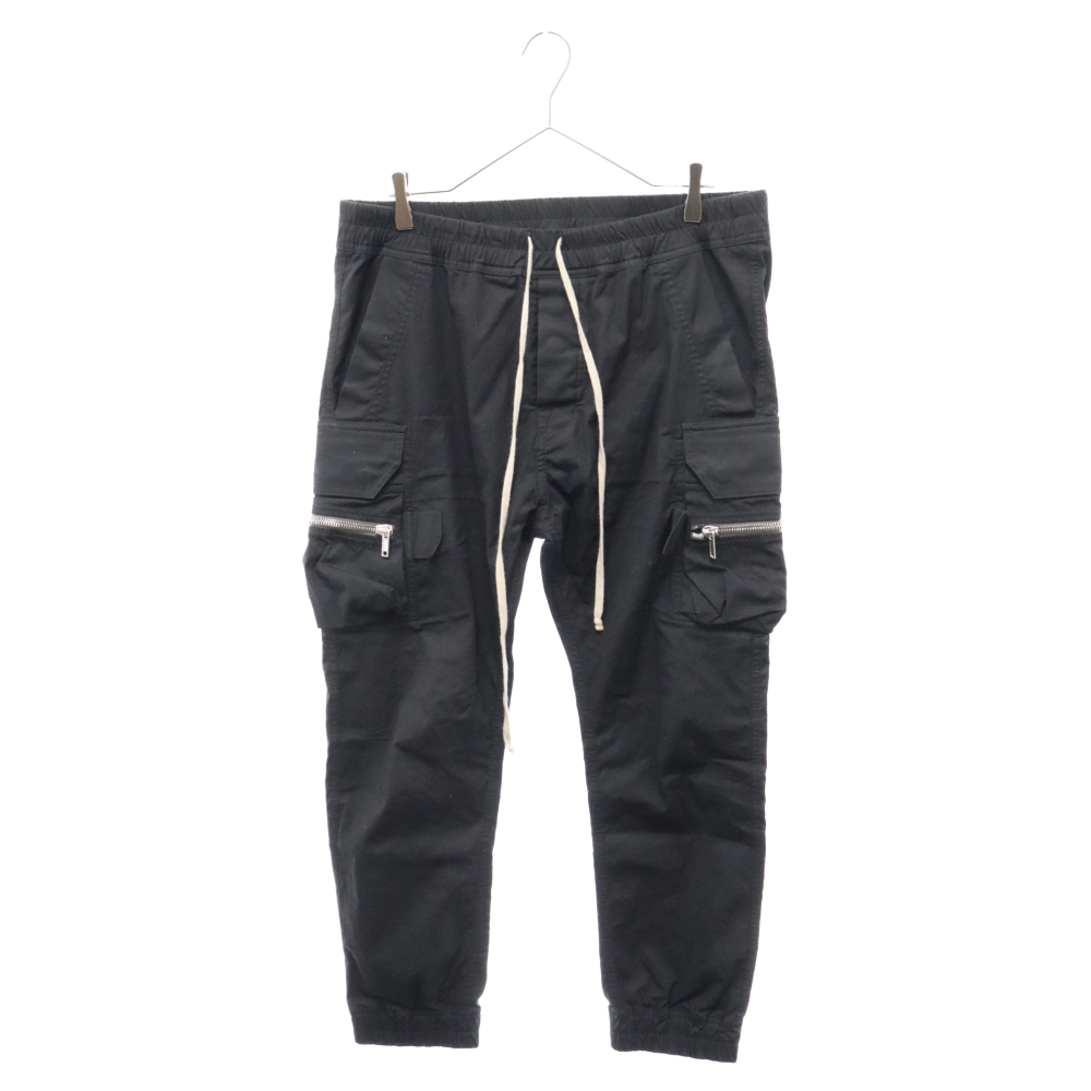 Rick Owens リックオウエンス 22AW STROBE MASTODON CARGO マストドン ドローストリングカーゴパンツ RU02B2396-TE ブラック