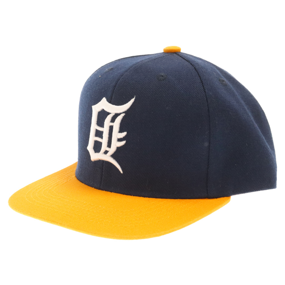 Uniform studios ユニフォームスタジオ DETROIT TIGERS デトロイトタイガース ロゴ ベースボールキャップ ネイビー/イエロー