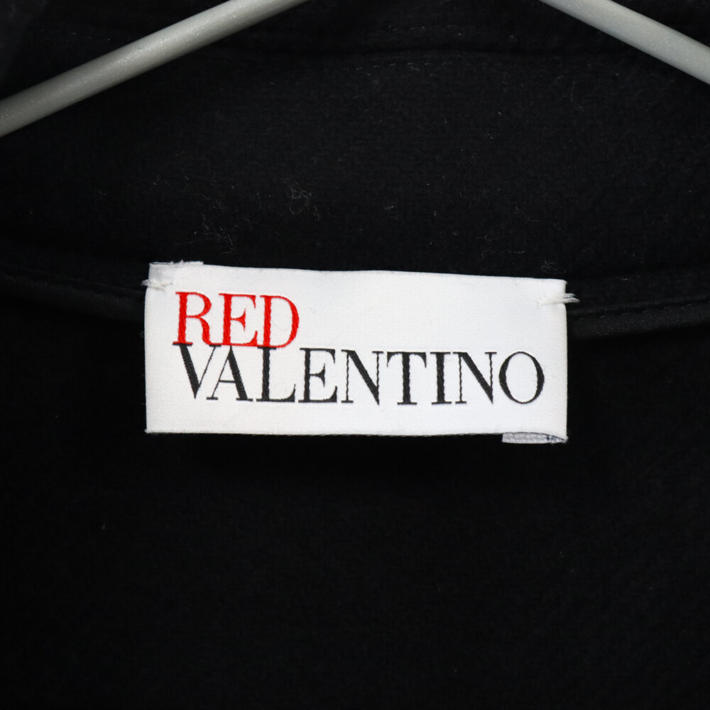 RED VALENTINO レッド ヴァレンティノ ウール カシミヤ フレア ドレスコート ブラック レディース WR3CAD705Y6_画像3