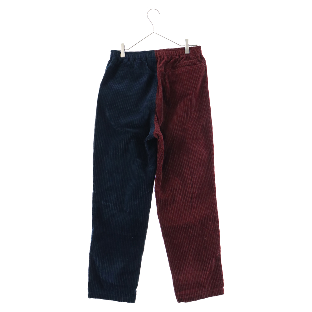 STUSSY ステューシー Mix Up Cord Beach Pants 116414 コーデュロイツートンパンツ ブラウン/ネイビー_画像2