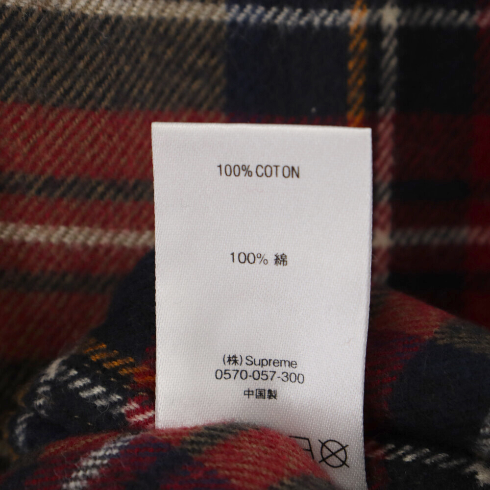 SUPREME シュプリーム 19AW Tartan Flannel Shirt タータンチェックフランネル長袖シャツ ブラウン_画像6