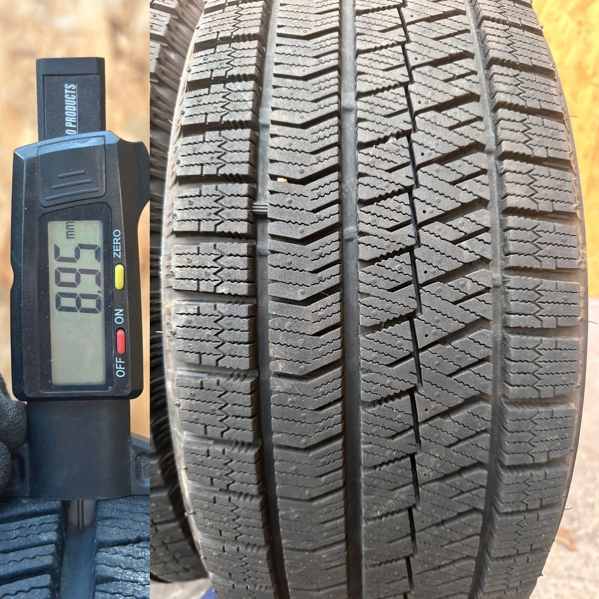 送料無料【超バリ山！イボ付】205/50R17 93Q BRIDGESTONE BLIZZAK VRX2 スタッドレス 20年製造 4本セット _画像6