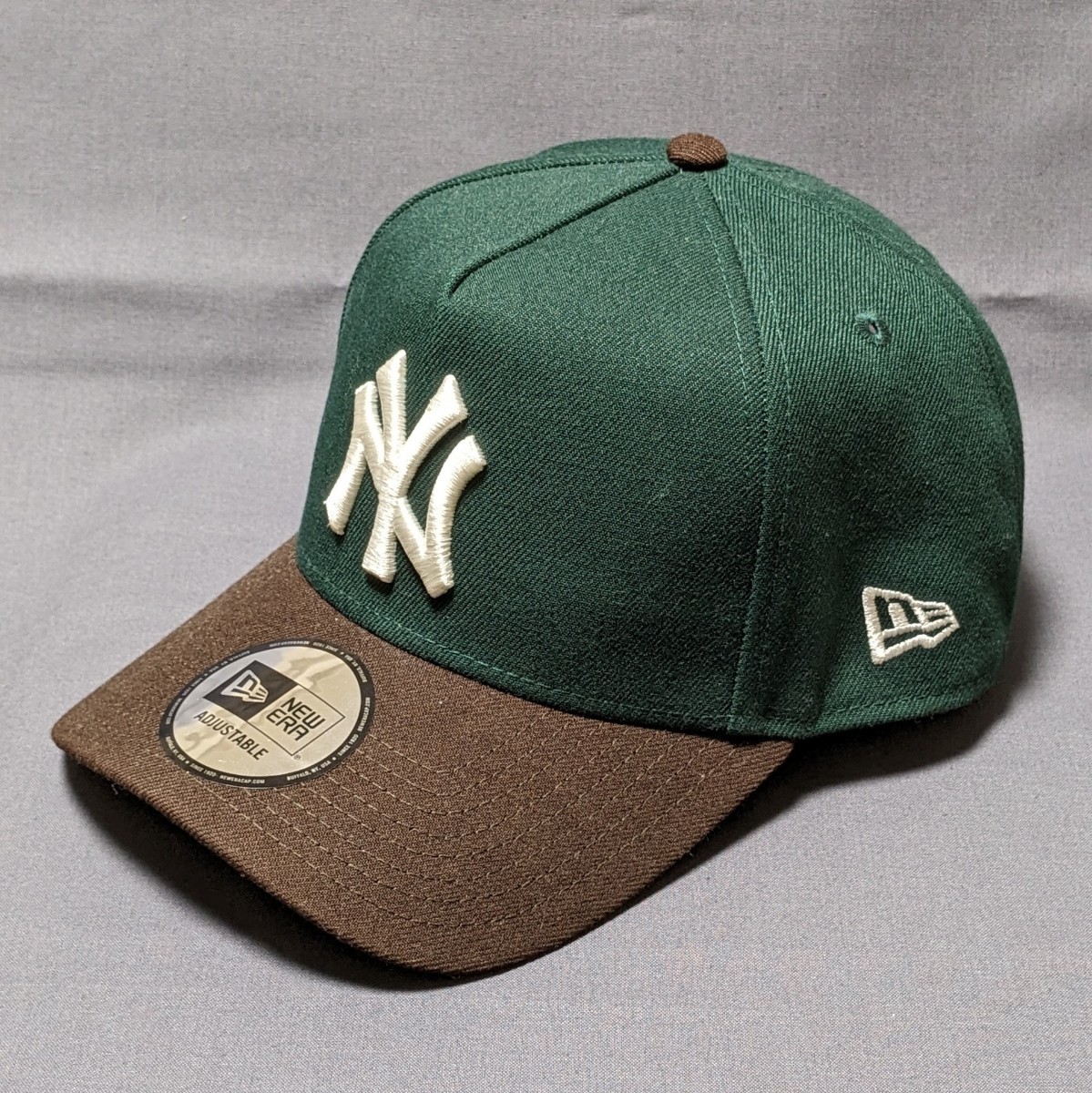 ニューエラ 9FORTY A-Frame ヤンキース Beef Broccoli ビーフ ブロッコリー グリーン ブラウン New Era Yankees 帽子 キャップ_画像1