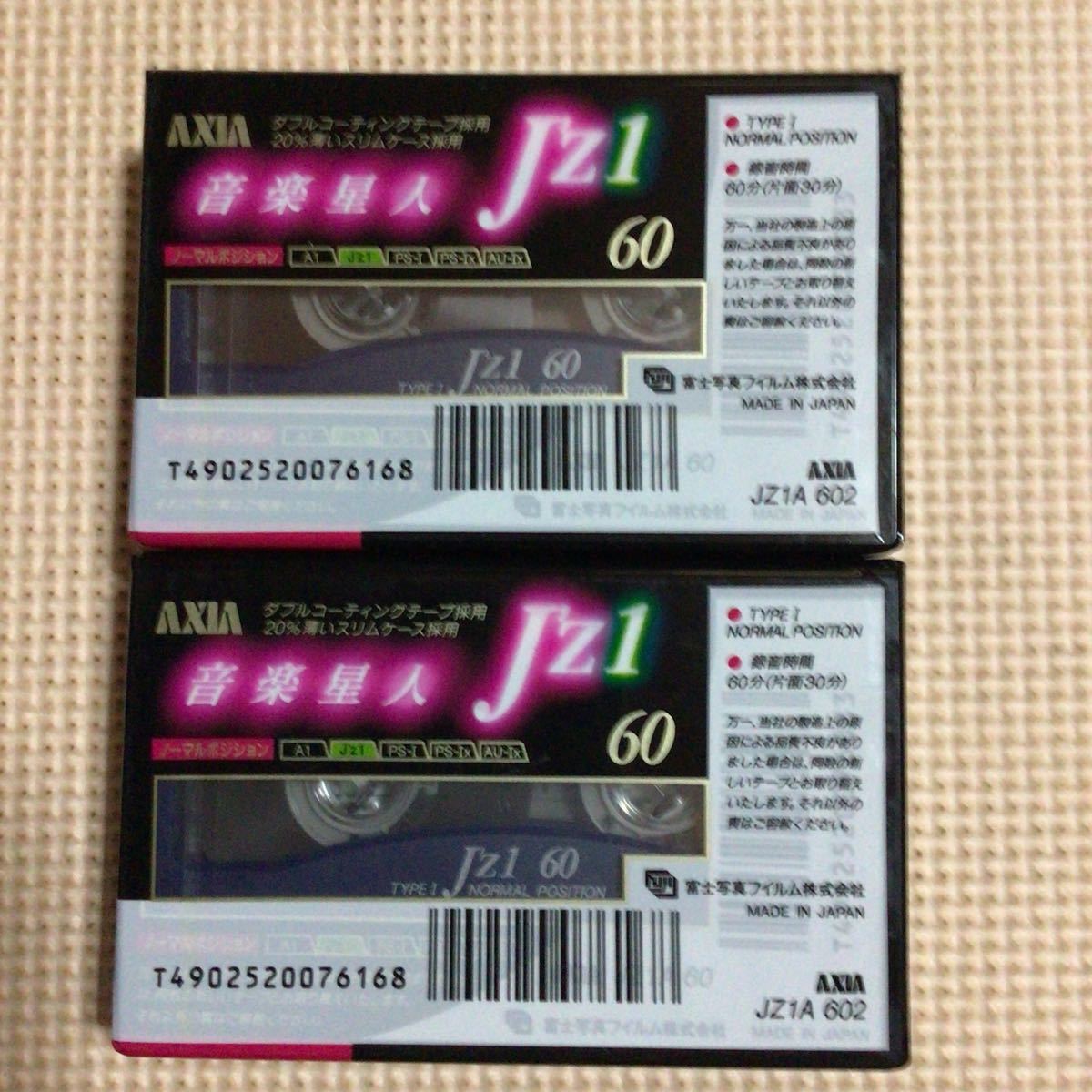 AXIA J'Z1 60 2パックx2 ノーマルポジション カセットテープ4本セット【未開封新品】★の画像3