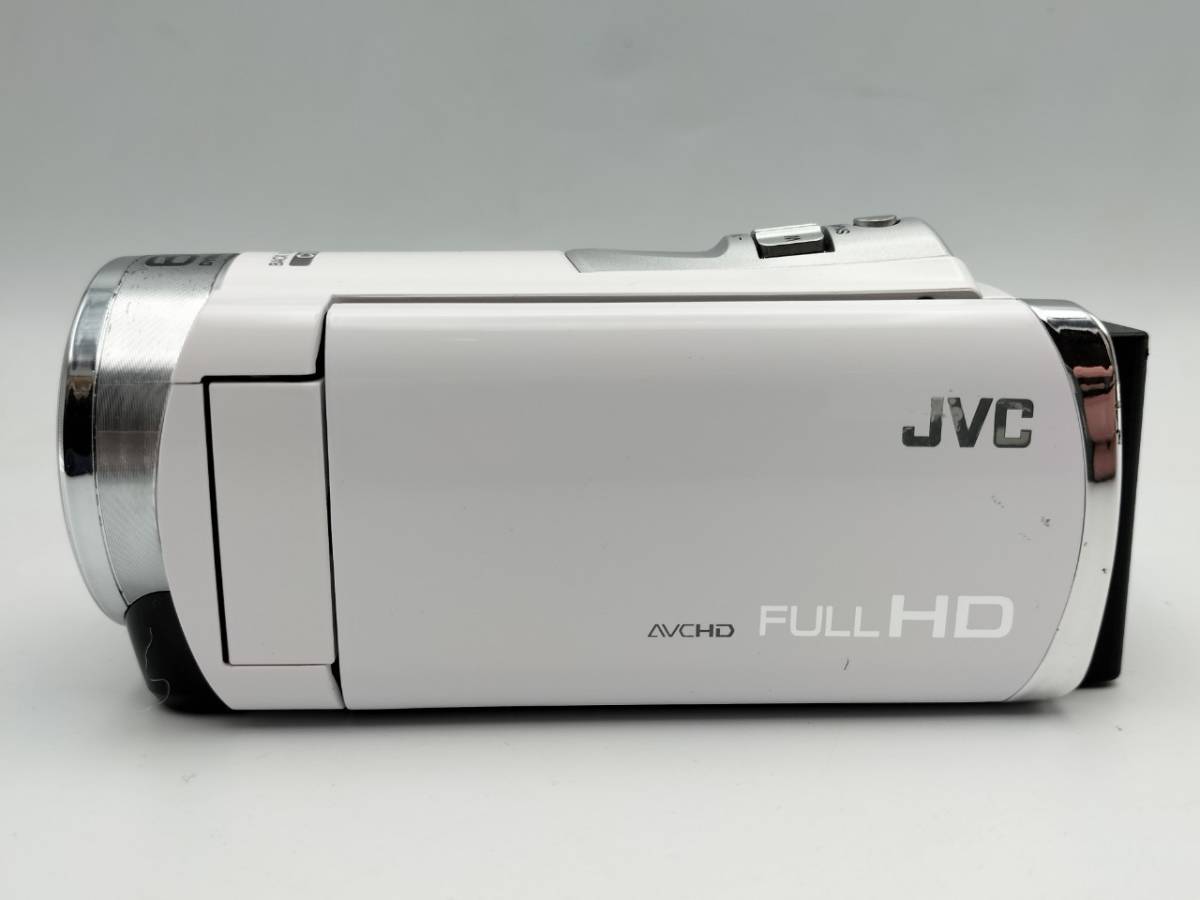 K22 1円～ 中古品 動作確認済み JVC ケンウッド Everio エブリオ GZ-HM177-W ホワイトカラー ビデオカメラ_画像2