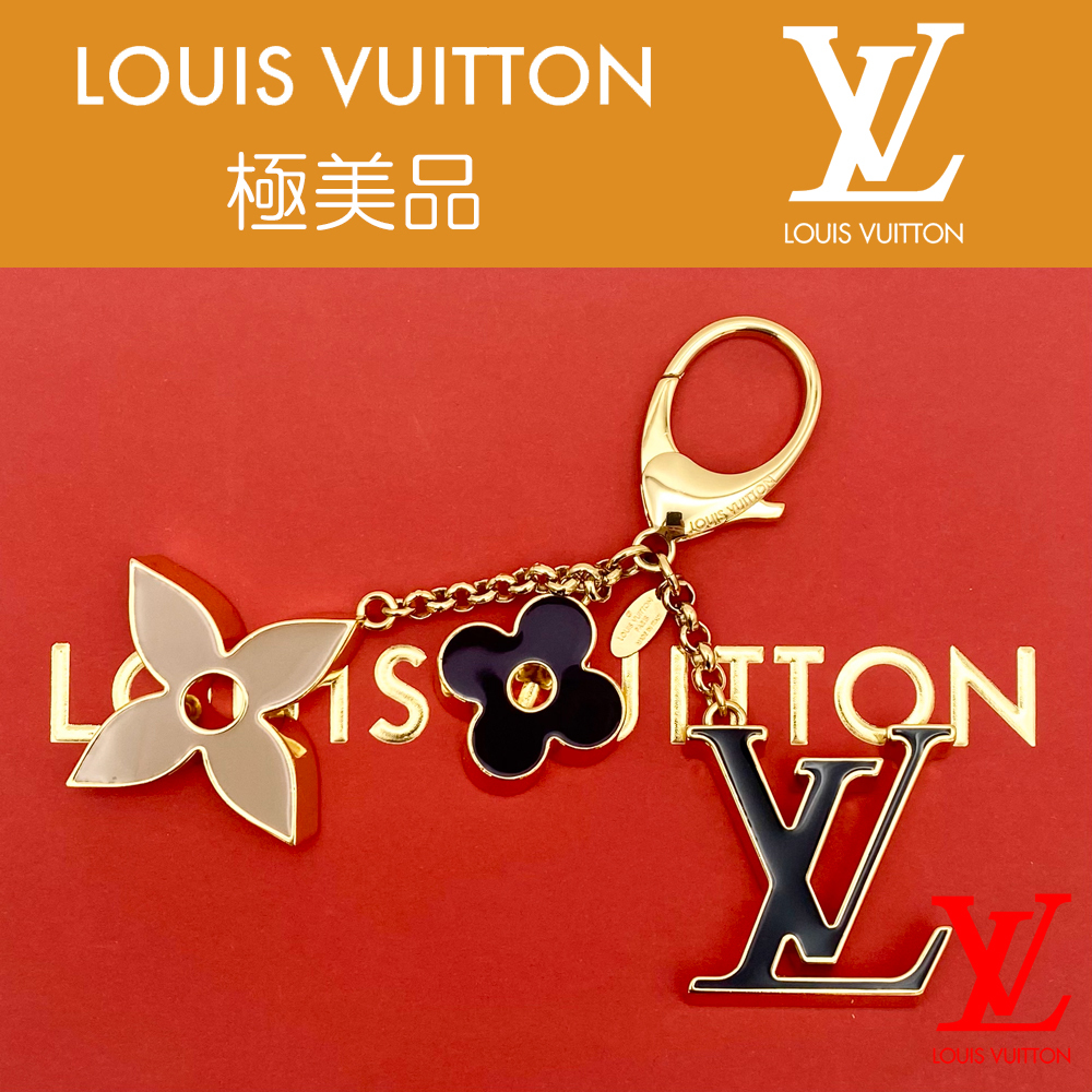 【極美品】ルイヴィトン LOUIS VUITTON バッグ チャーム・フルール ドゥ モノグラム M67119 キーホルダー キーリング 送料無料