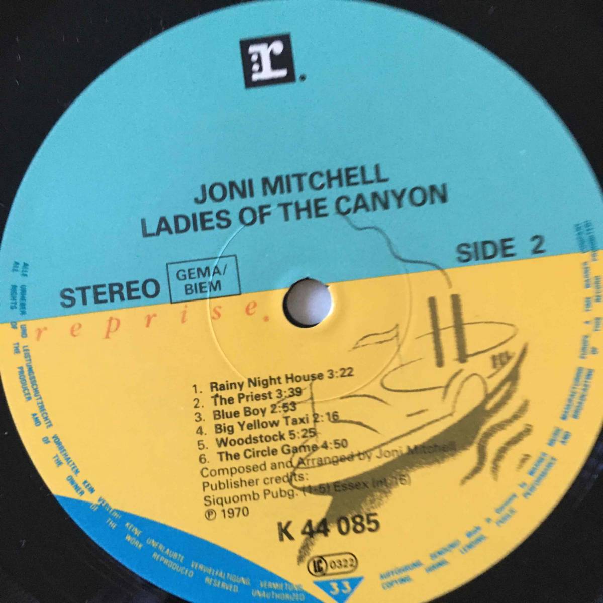 【ドイツ盤】Joni Mitchell/Ladies Of The Canyon/Reprise/ REP 44 085/ジョニ名盤/alsdorf刻印の画像4