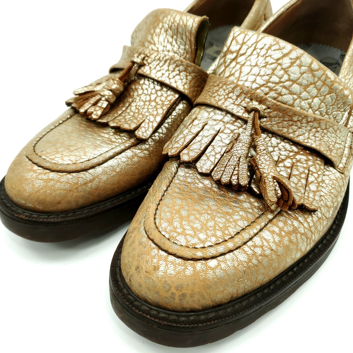 珍色イタリア製 Paul Smith 約25 0cmレザータッセルローファー 珍色イタリア製 Paul Smith 約25 0cmレザータッセルローファー