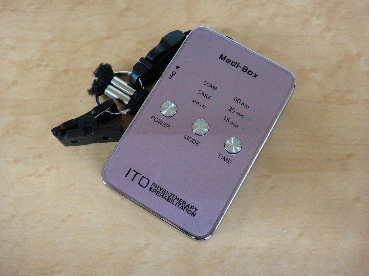 61202K 伊藤超短波 Medi-Box メディボックス 家庭用低周波治療器 ピンク_画像2
