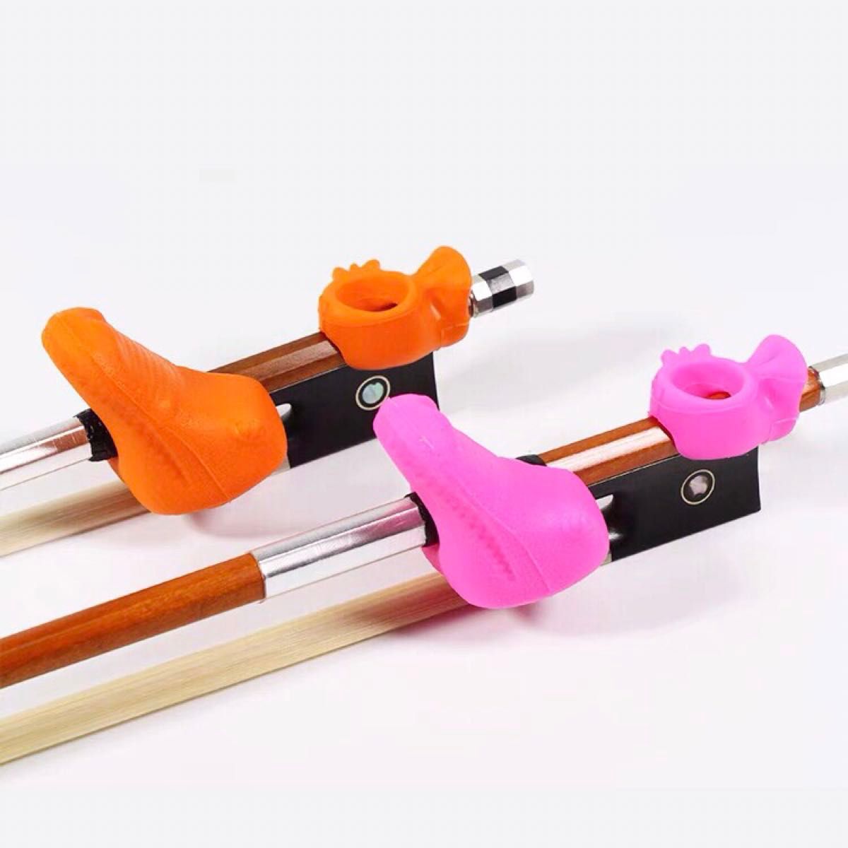 【新品SALE】バイオリン・ビオラの弓の持ち方矯正器具 天然素材