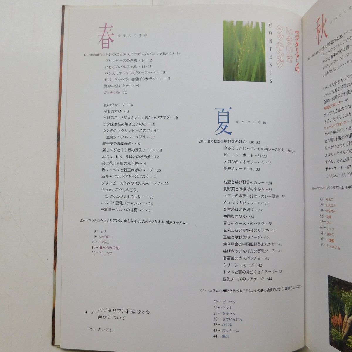 特2 53306 / ベジタリアンのいきいきクッキング 2003年9月10日発行 著者 鶴田静 エドワード・レビンソン 豆と野菜のおいしい80品_画像2