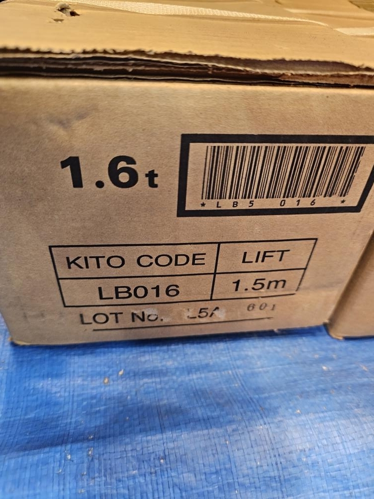 013♪未使用品♪KITO　キトー レバーブロック　2個セット LB016　 1.6ｔ_画像3