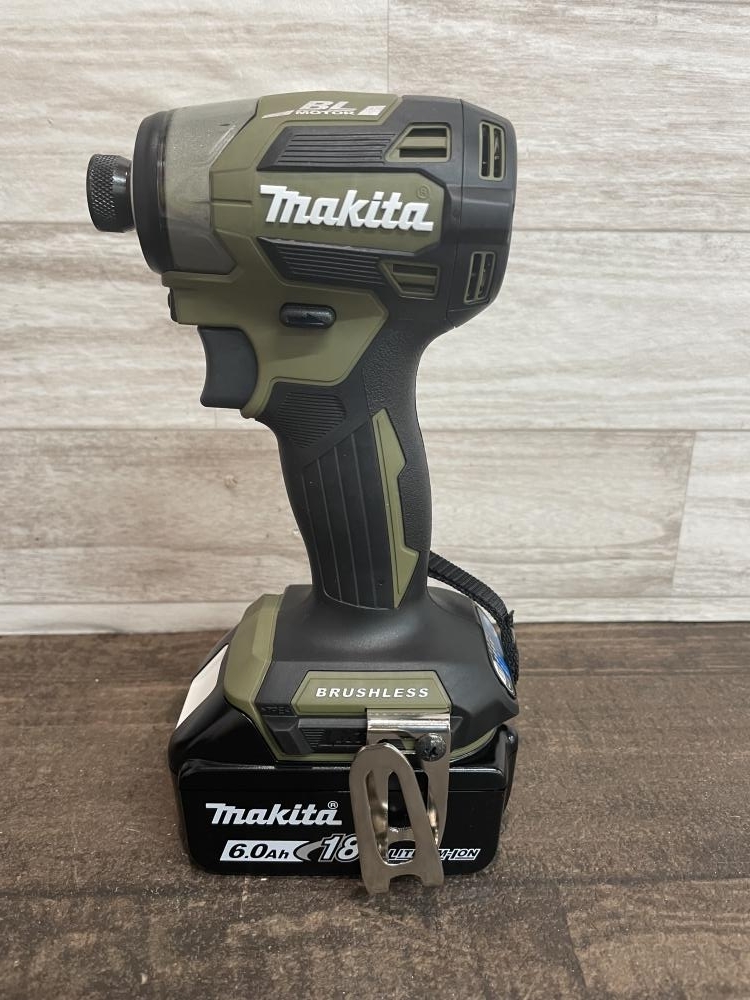 009▼未使用品▼マキタ makita 充電式インパクトドライバ TD173DXO バッテリ2個 充電器別売_画像2