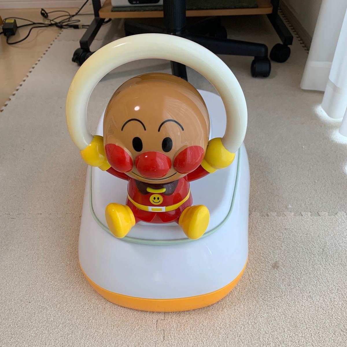 agatsuma Anpanman potty P-01 Pinot chioPINOCCHIO toilet training o maru toilet seat for children for infant baby used with defect 