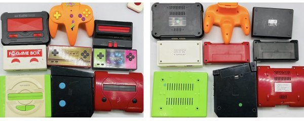 テレビゲーム 145点まとめ ファミコン互換機本体 コントローラー AVケーブル・AC電源ケーブル ファミリーコンピューター 現状品_画像7