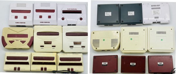 テレビゲーム 145点まとめ ファミコン互換機本体 コントローラー AVケーブル・AC電源ケーブル ファミリーコンピューター 現状品_画像5