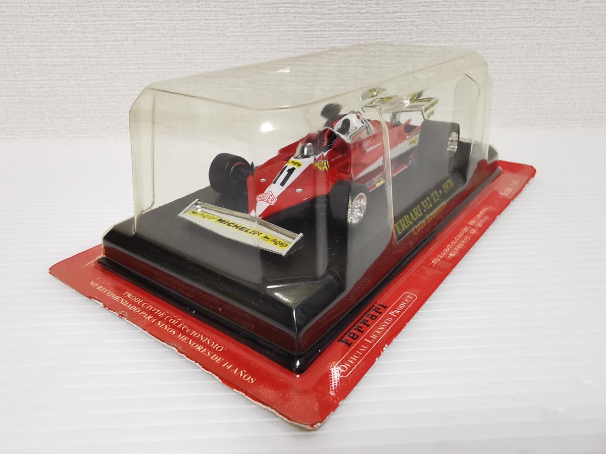 送料220円〜★未開封★ アシェット 公式フェラーリF1コレクション Ferrari 312 T3・1978 Carlos Reutemann 1/43 ※ブリスター色褪せ有_画像3