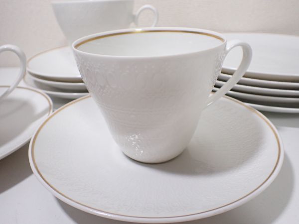 豊JF392/14J●Rosenthal ローゼンタール カップ＆ソーサー プレート 洋食器 中古品●_画像3