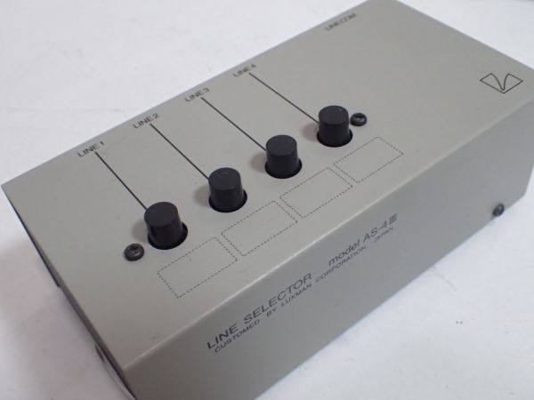 豊JF384/6J●LINE SELECTOR model AS-4 Ⅲ 0415-5M2B ラインセレクター ラックスマン 動作問題なし 良品●_画像3