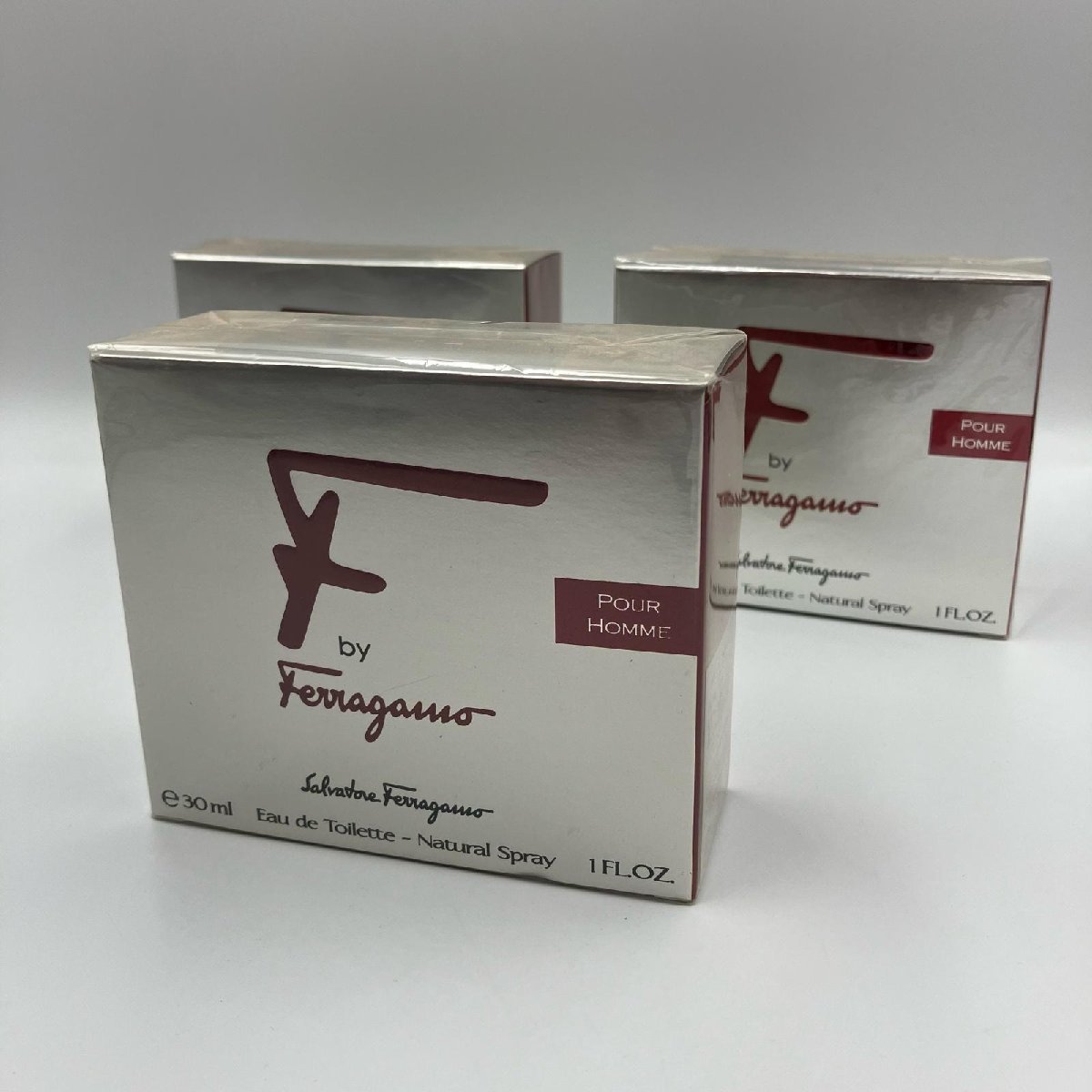 Salvatore Ferragamo フェラガモ エフバイフェラガモ プールオム オードトワレ 香水 30ml 3点 セット 新品 未開封_画像1