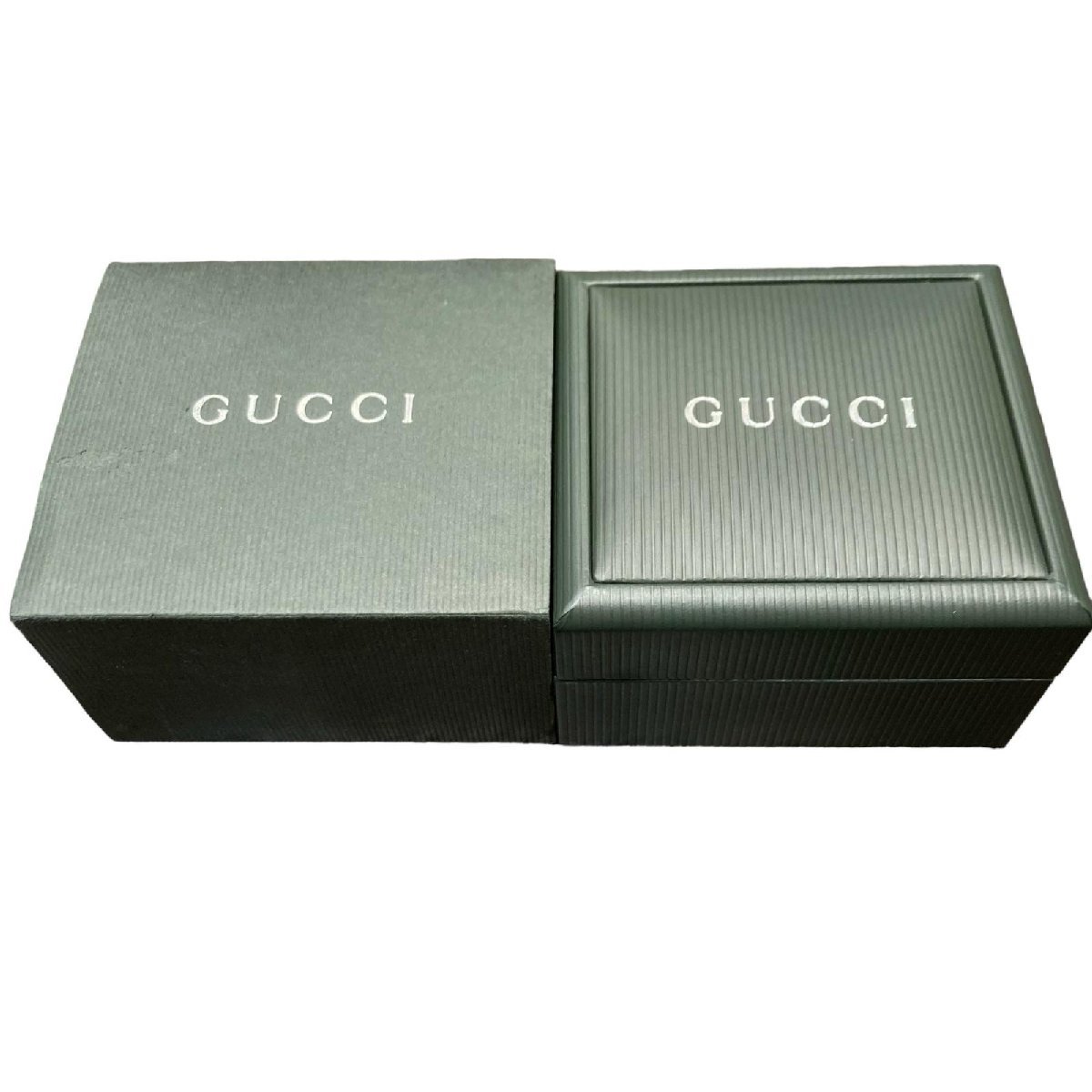 GUCCI グッチ バングルウォッチ ターンフェイス ブレスレット 2WAY ゴールド×ブラック 白文字盤 レザーベルト Gロゴ 不動_画像6