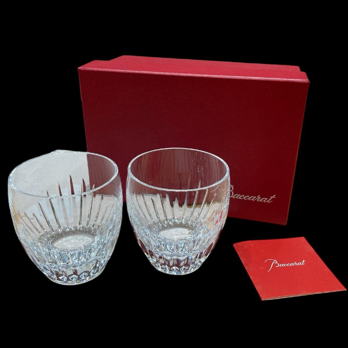 ★Baccarat バカラ マッセナ タンブラー2 グラス 箱付 食器_画像1