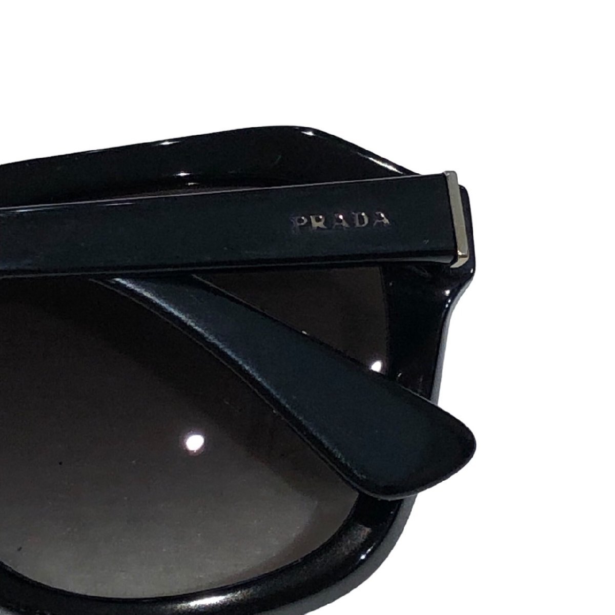 1円 PRADA プラダ 【サイズ：55□21 】 サングラス　SPR-25R ブラック 黒 ケース付き_画像8