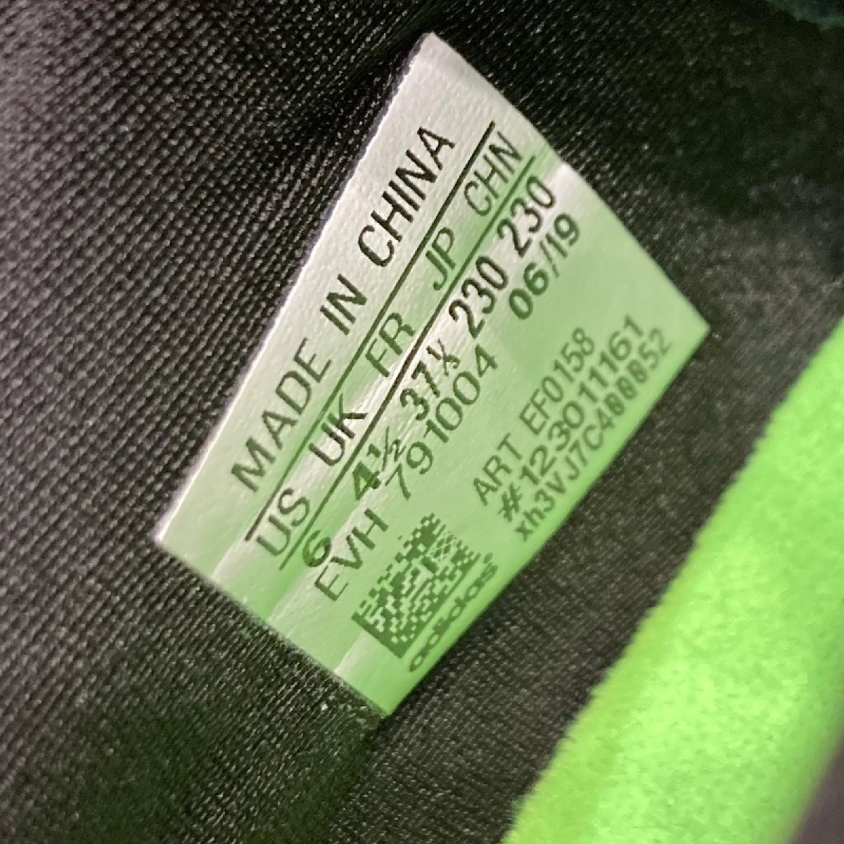1円 adidas アディダス オズウィーゴ スニーカー レディース ブラック×グリーン 23_画像6