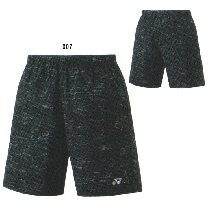 [15182 007 L]YONEX( Yonex ) men's knitted shorts black size L new goods unused tag attaching badminton 2024.1 month sale 