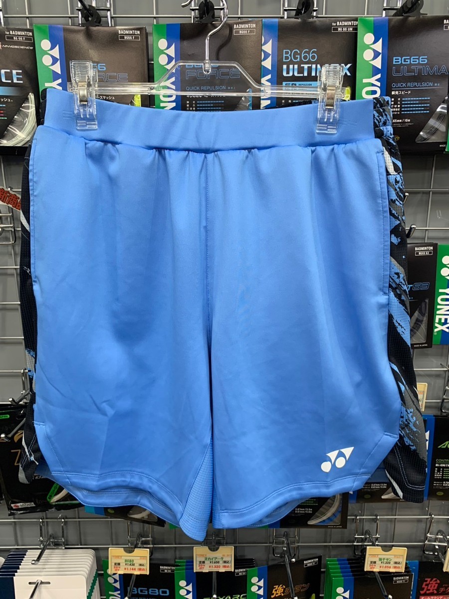 【15173 664 M】YONEX(ヨネックス)メンズ ニットハーフパンツ パステルブルー サイズM 新品未使用タグ付き バドミントン 2024.1月発売