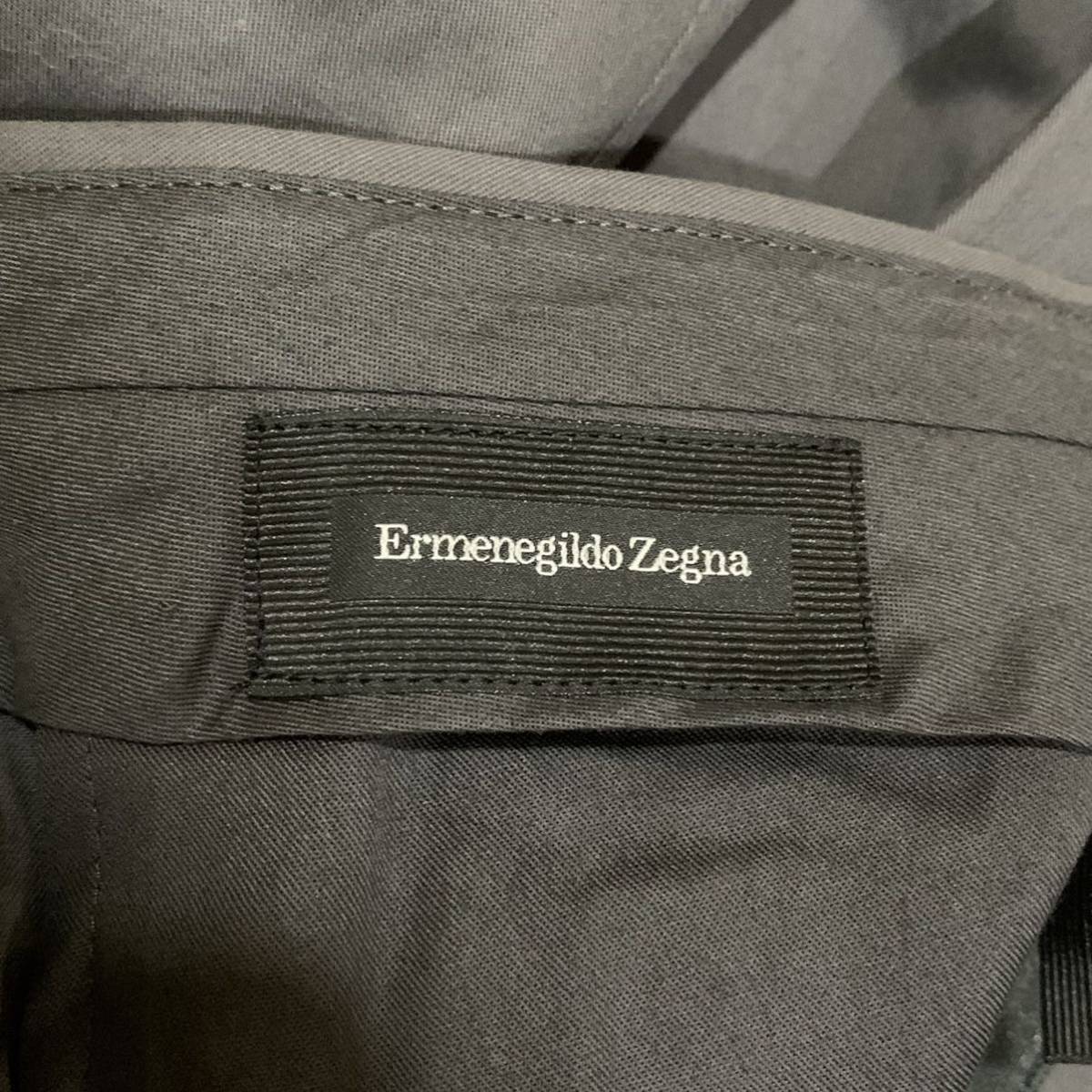 P ▼ 良品 / 洗練されたデザイン!! '履き心地抜群' Ermenegildo Zegna エルメネジルドゼニア ストレート ストレッチ スラックスパンツ 46_画像7