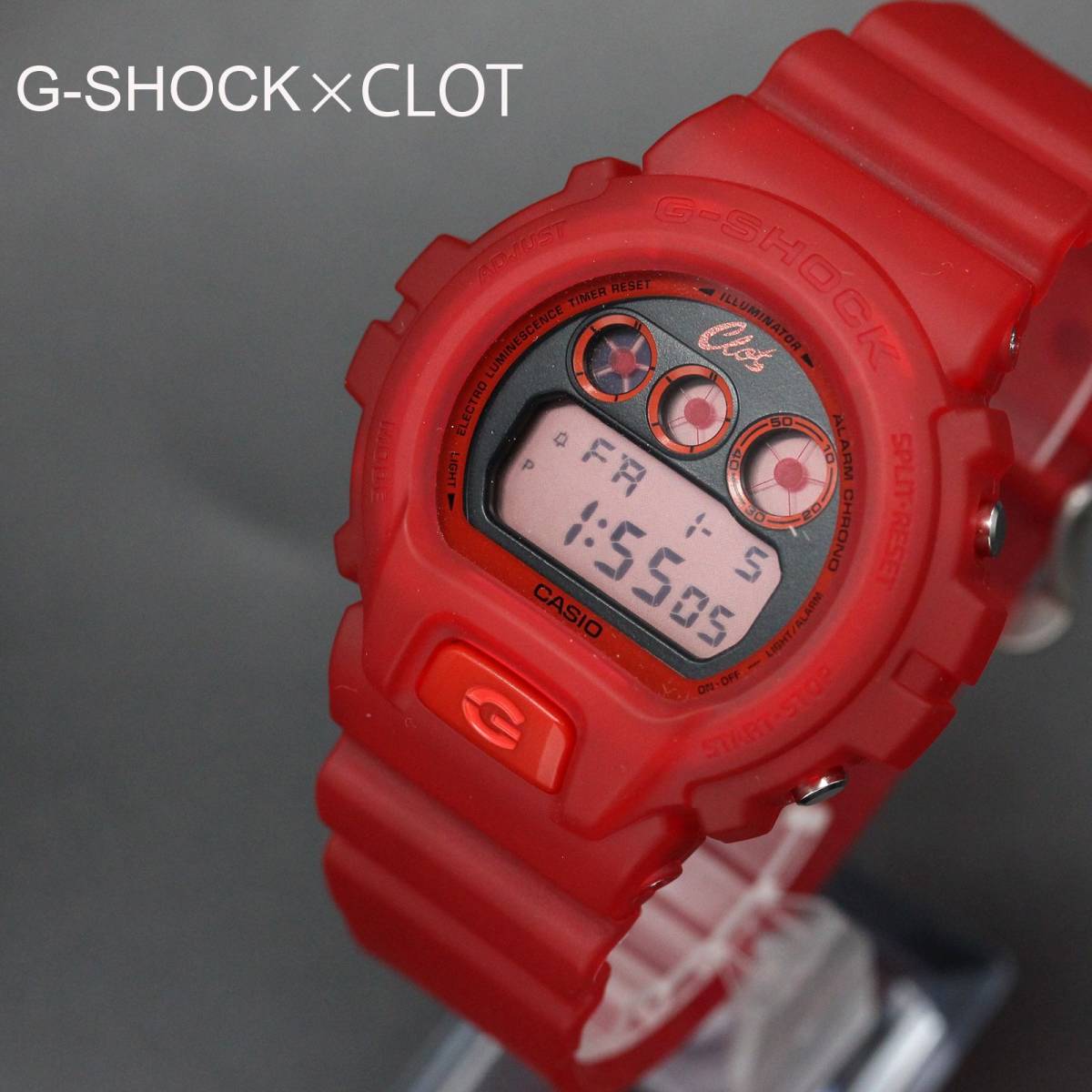 【新品未使用】カシオ G-SHOCK クロットコラボ DW-6900CL 腕時計 メンズ　男性　コラボ　クロット　赤　レッド　RED　A03468