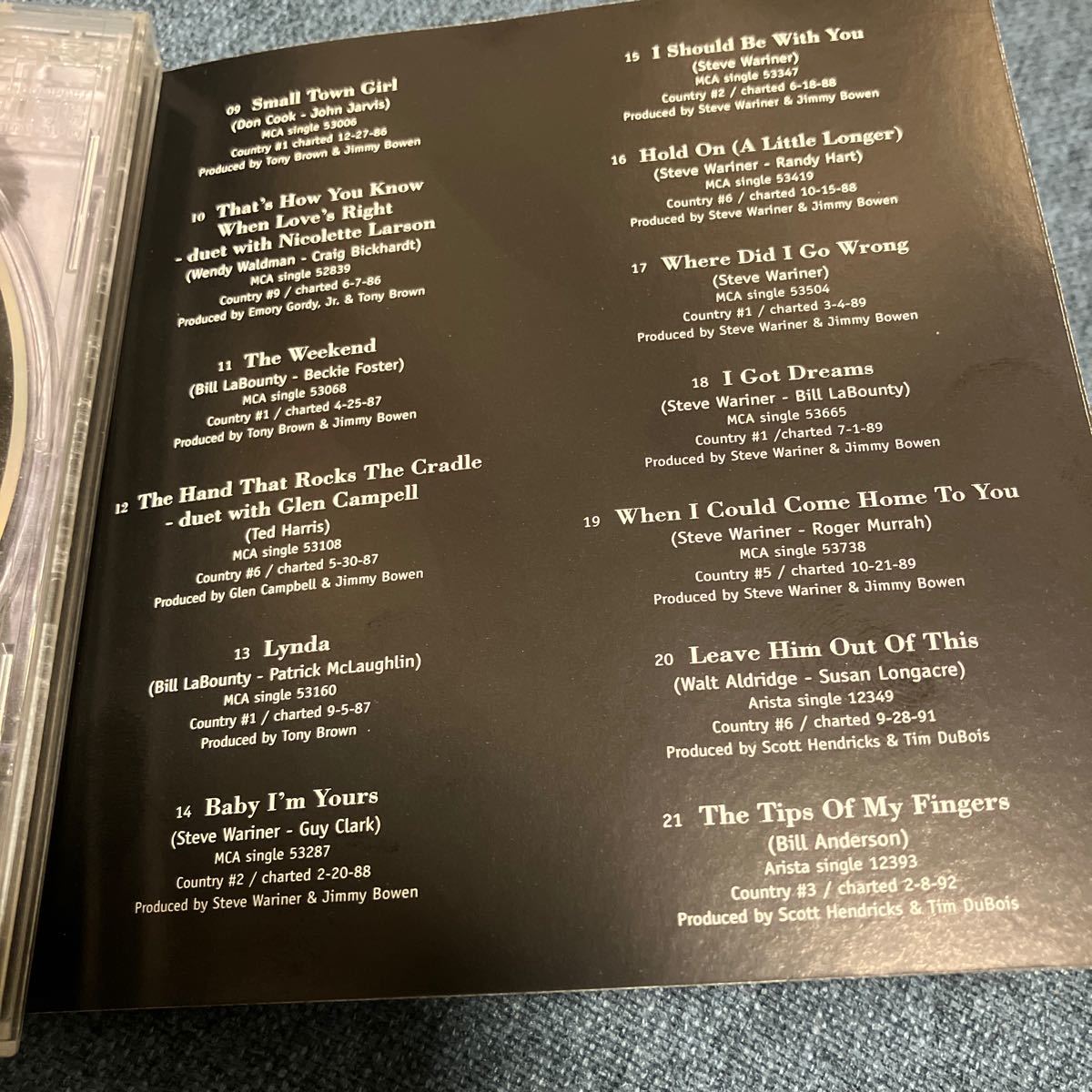 STEVE WARINER／ULTIMATE Collection 1曲duetニコレットラーソン　楽曲提供JOHN HALL GAY CLARK WENDY WALDMAN BILL LABOUNTY AORっぽい_画像3