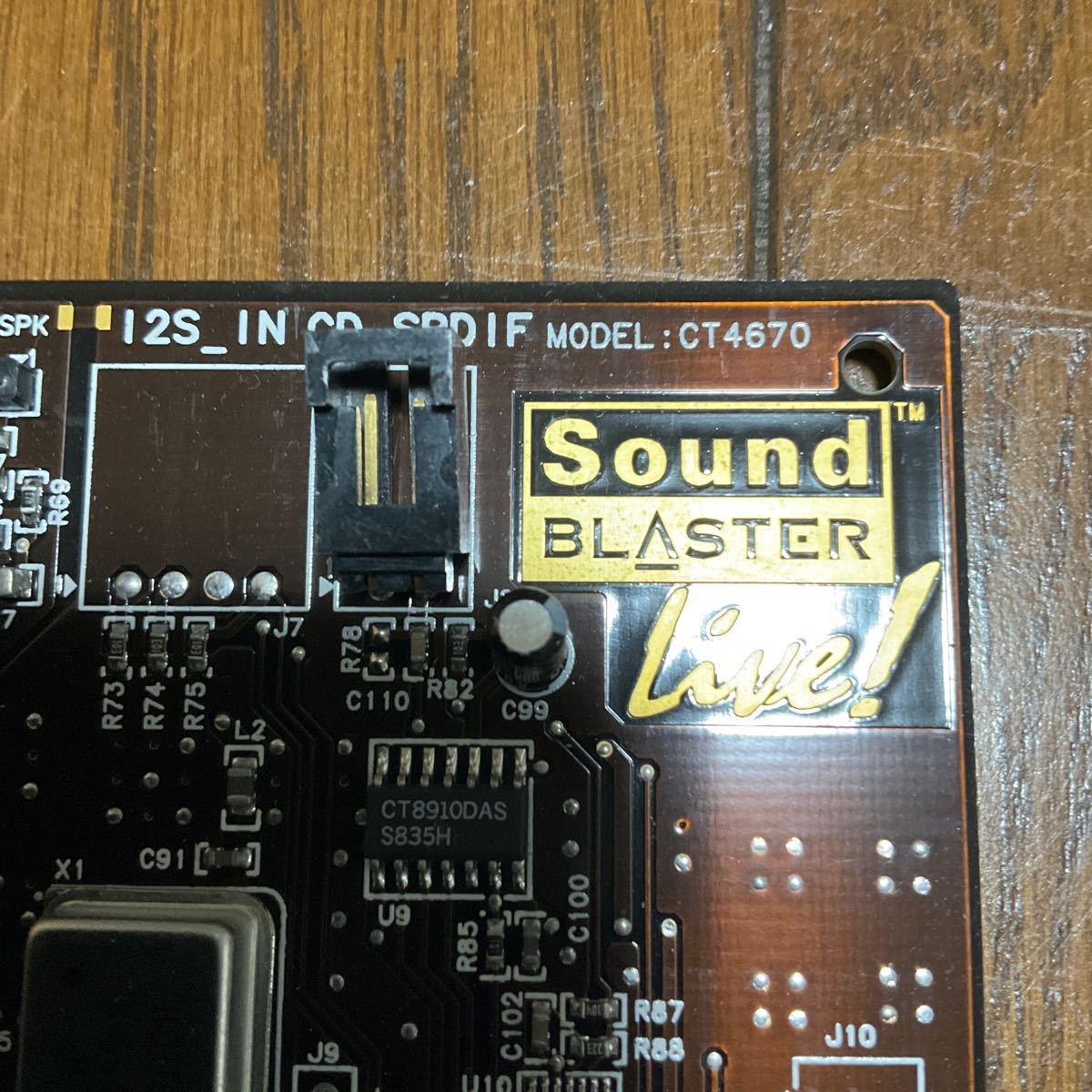 Creative CT4670 Sound Blaster Live! Value PCI サウンドカード 動作未確認_画像3