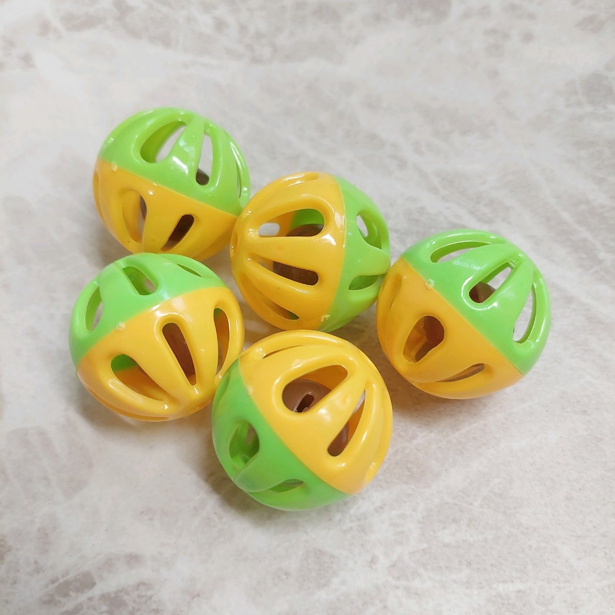  bell ball 5 piece bird toy bird toy green × yellow 