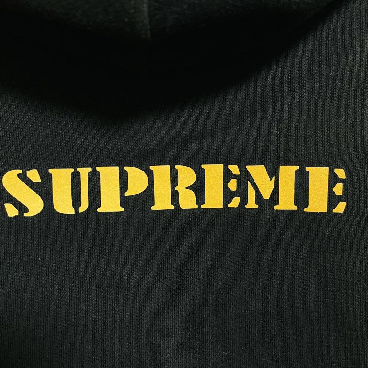 Supreme Stone Island Hooded Sweatshirt Black M 17aw 2017年 黒 ブラック ストーン アイランド フード スウェットシャツの画像5