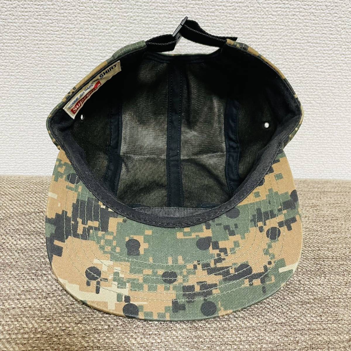 Supreme Comme des Garcons SHIRT Camp Cap Olive Camo Free 13ss 2013年 オリーブカモ コムデギャルソン キャンプ キャップ ボックスロゴの画像5