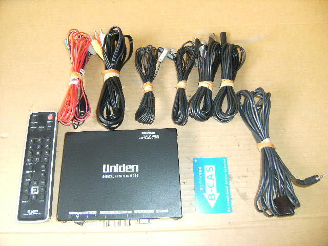Uniden　ユニデン　地ジチューナー　「DTM410」　４×４　B-CAS付　リモコン付　作動良好品_画像1