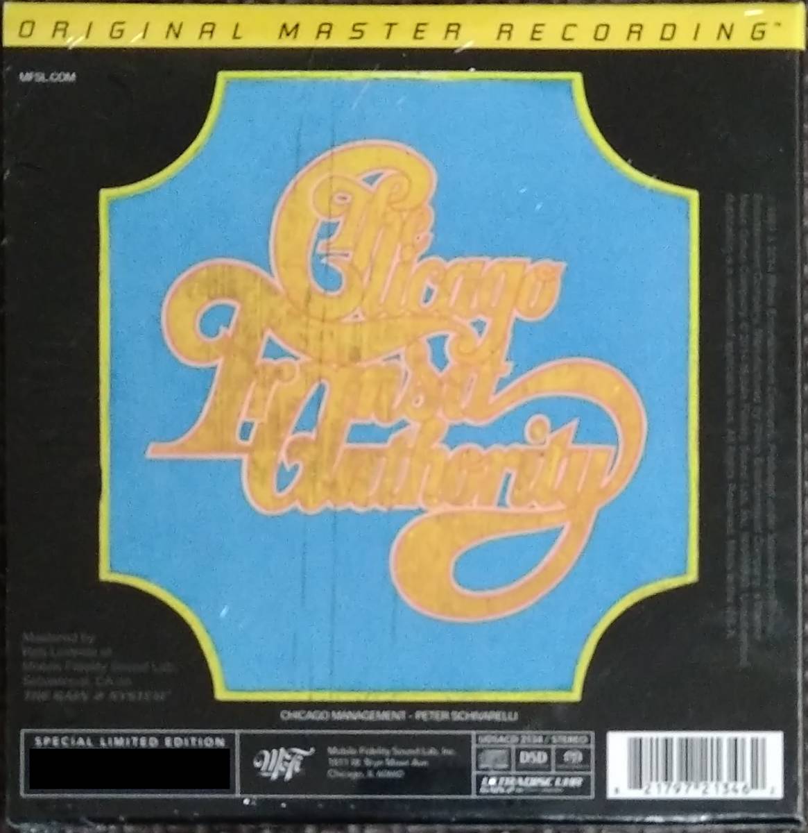 新品 即決 MFSL SACD シカゴ シカゴの軌跡 Chicago The Chicago Transit Authority Mobile Fidelity モービル・フィデリティ_画像3